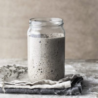 Homemade Sourdough Starter In A Glass Jar Homemade Sourdough Starter In A Glass Jar